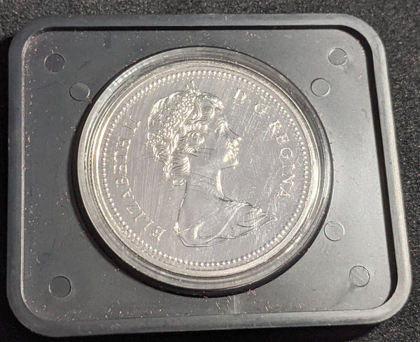 Canada Specimen 1975 Calgary Centennial Dollar KM# 97 in black case #019