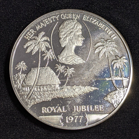 Samoa Proof Silver 1977 Royal Jubilee $1 Tala KM# 24a #010