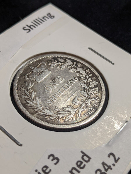 Great Britain 1878 Die 3 Shilling KM# 734.2 Cleaned #259 #26A
