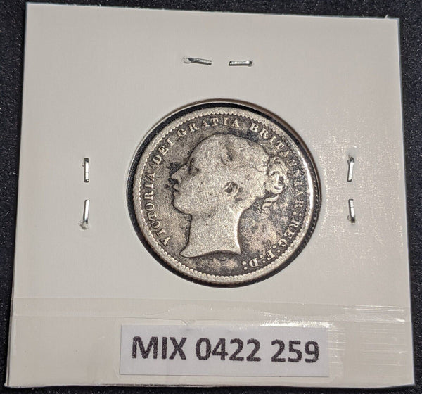 Great Britain 1878 Die 3 Shilling KM# 734.2 Cleaned #259 #26A