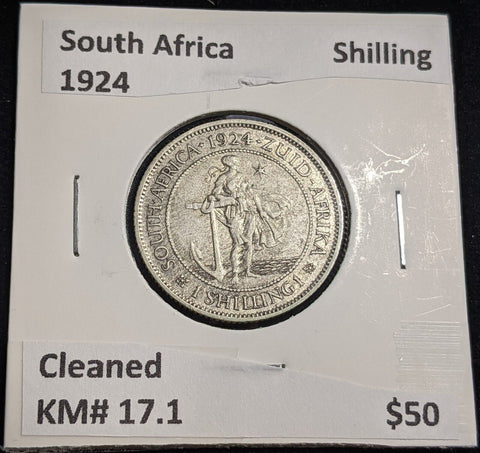 South Africa Shilling 1924 KM# 17.1 Cleaned #0251 #26A