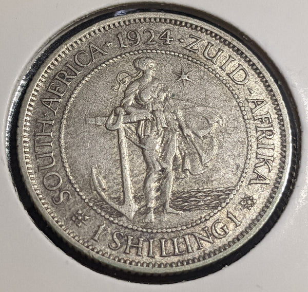 South Africa Shilling 1924 KM# 17.1 Cleaned #0251 #26A