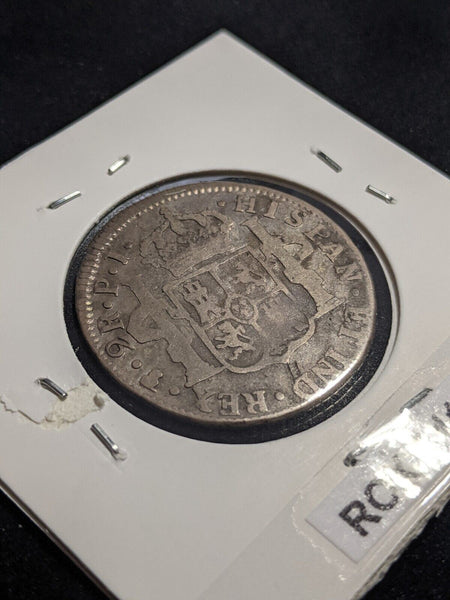 Bolivia 1818PTS PJ 2 Reales KM# 83 Scratches #058 #26A