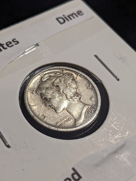 United States 1918 S Dime KM# 140 Cleaned #023  #26A