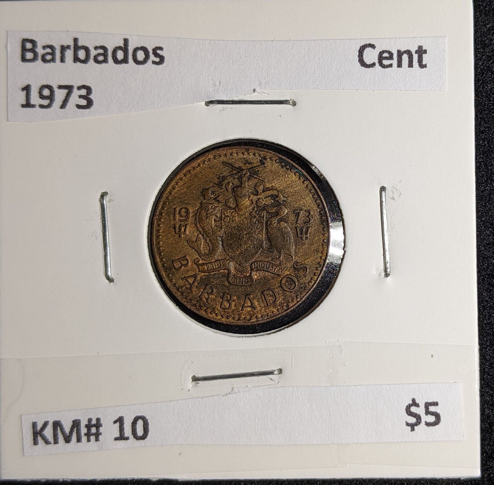 Barbados 1973 Cent KM# 10 #172 #26B