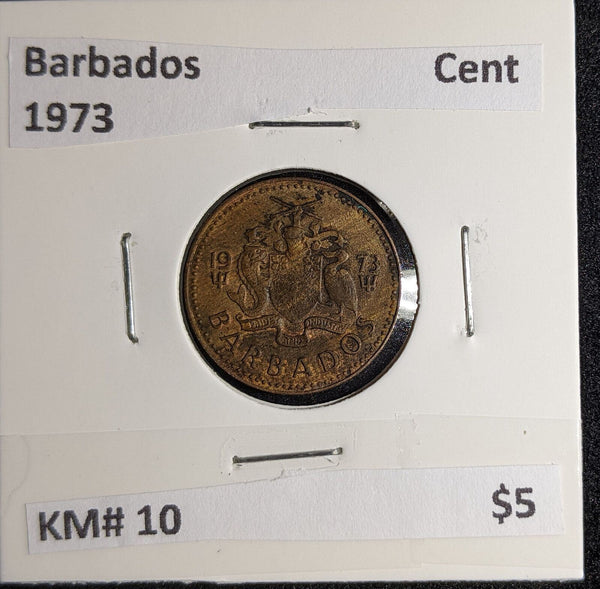 Barbados 1973 Cent KM# 10 #172 #26B