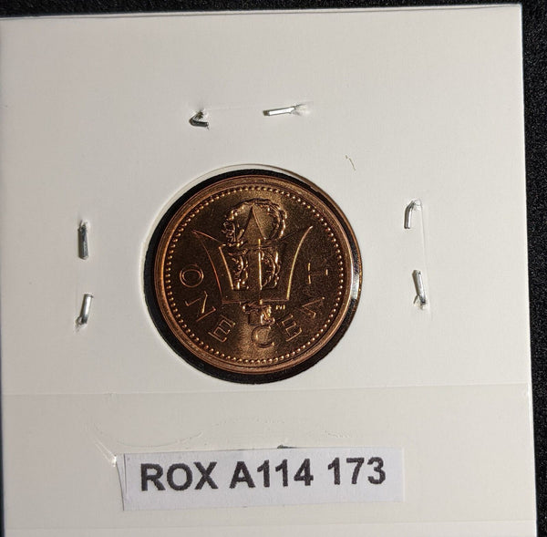 Barbados 1992 Cent KM# 10a Scratches #173 #26B
