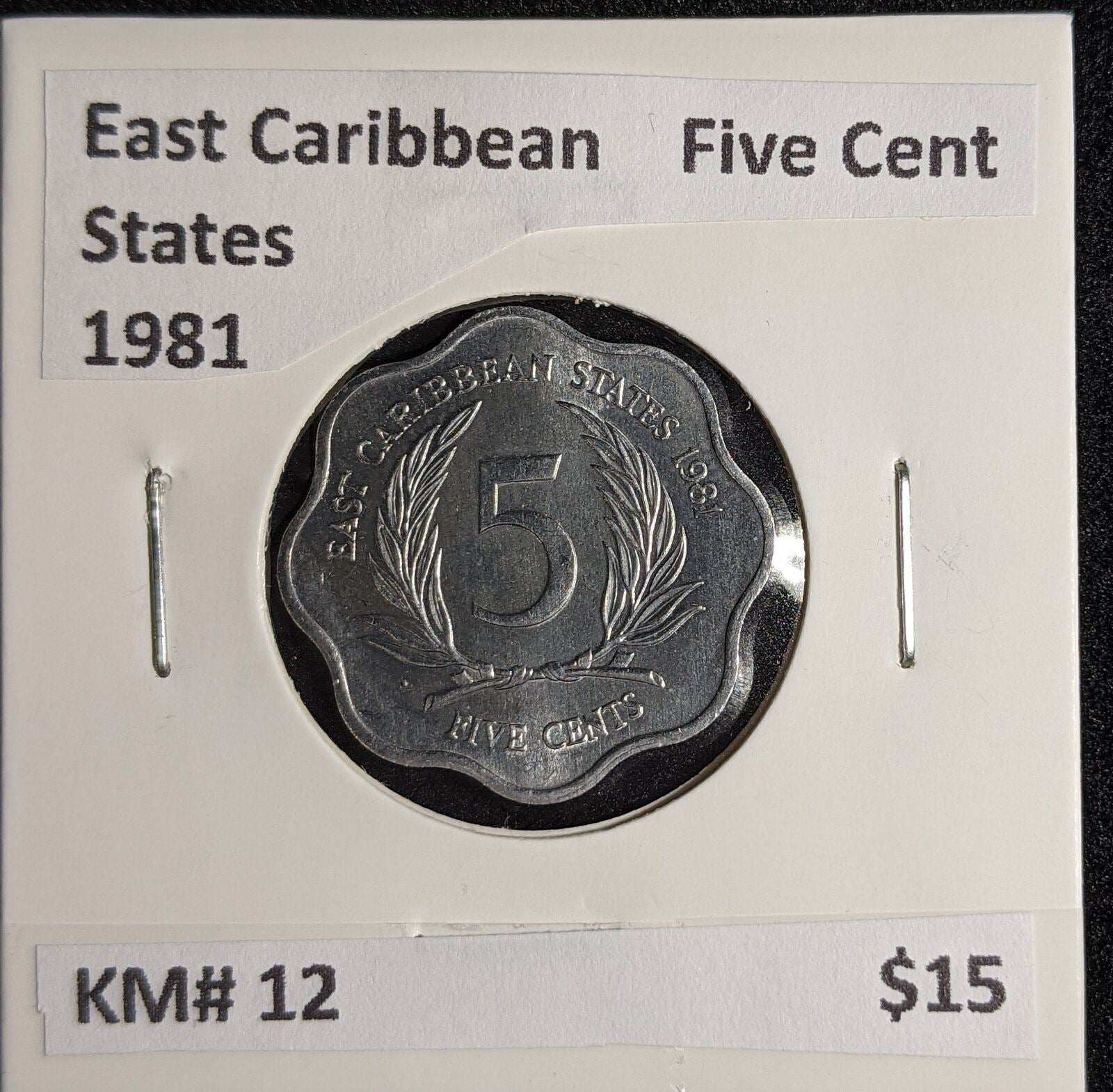 East Caribbean States 1981 Five Cent KM# 12 #127 #26B