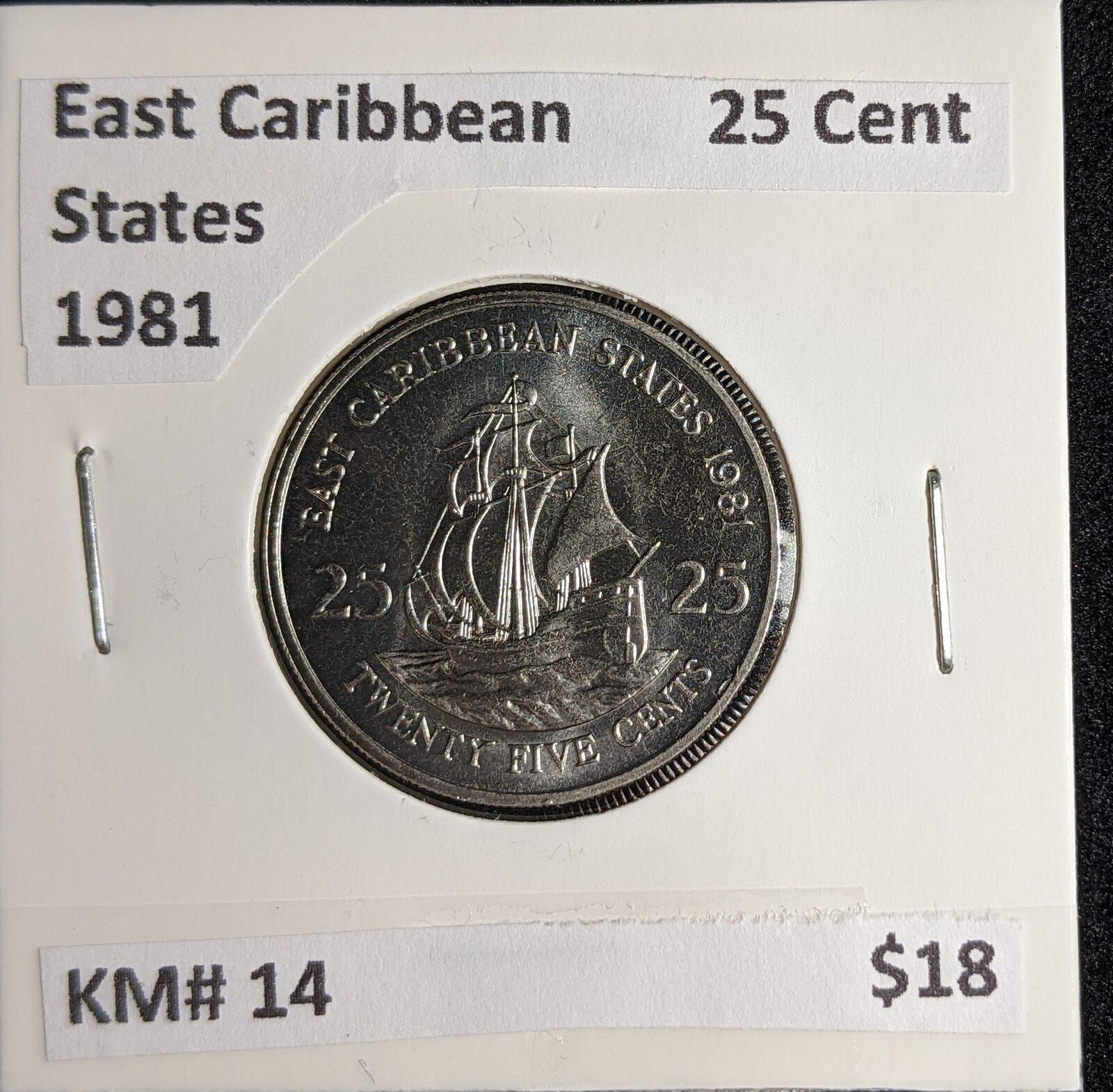 East Caribbean States 1981 25 Cent KM# 14 #142 #26B