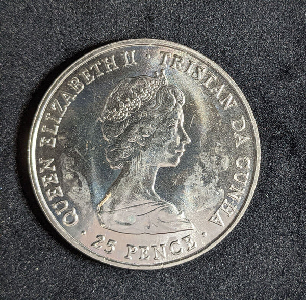 Tristan Da Cunha 1980 25 Pence KM# 3 #144 #26C