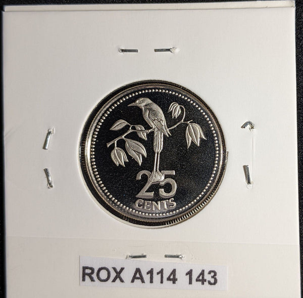 Belize Proof 1975 25 Cents KM# 49 #143 #26C