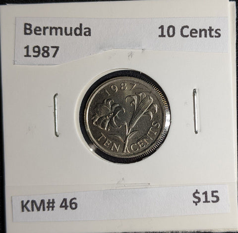 Bermuda 1987 10 Cents KM# 46 #115 #27A