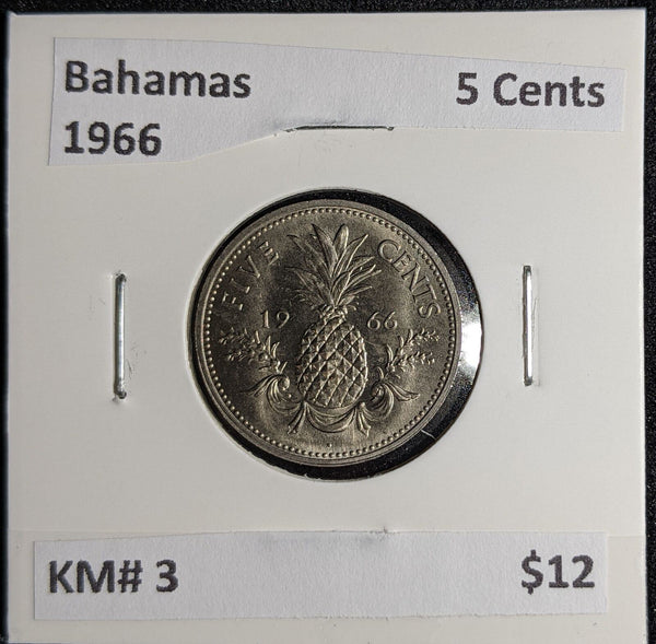 Bahamas 1966 5 Cents KM# 3 #118 #27A