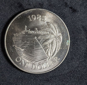 Bermuda 1985 Dollar KM# 43 Corroded Spot #111 #27A