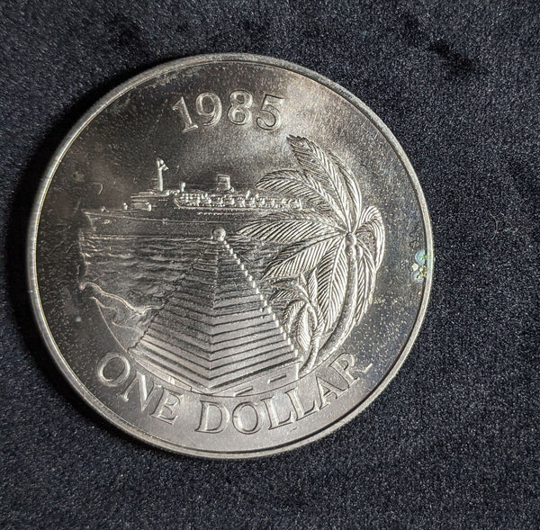 Bermuda 1985 Dollar KM# 43 Corroded Spot #111 #27A