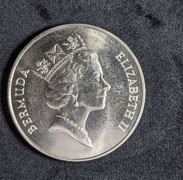 Bermuda 1985 Dollar KM# 43 Corroded Spot #111 #27A