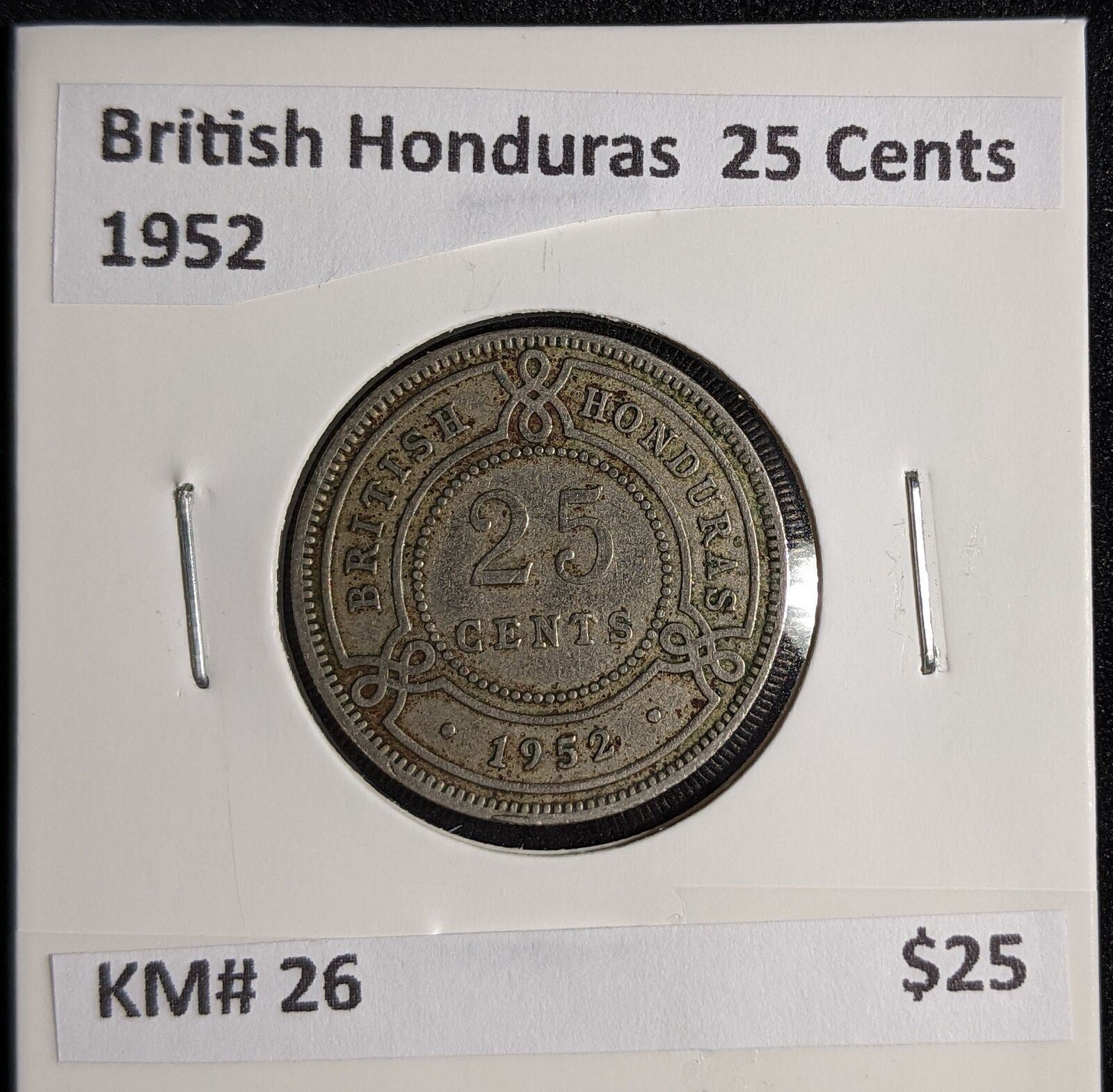 British Honduras 1952 25 Cents KM# 26 #098 #27A