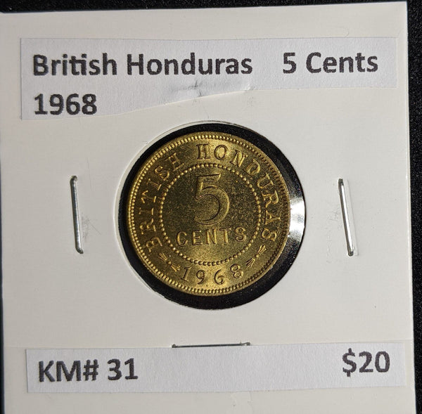 British Honduras 1968 5 Cents KM# 31 #093 #27B