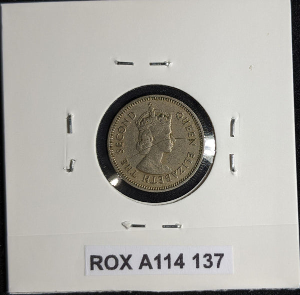 British Honduras 1956 10 Cents KM# 32 Corroded #137 #27B