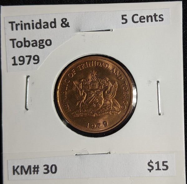 Trinidad & Tobago 1979 5 Cents KM# 30 #277 #27B