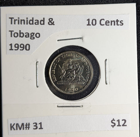 Trinidad & Tobago 1990 10 Cents KM# 31 #282 #27B