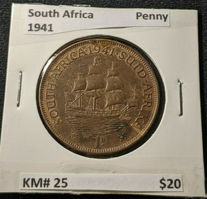 South Africa 1941 Penny KM# 25         #643 #11B