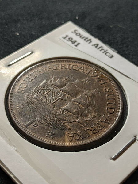 South Africa 1941 Penny KM# 25         #643 #11B