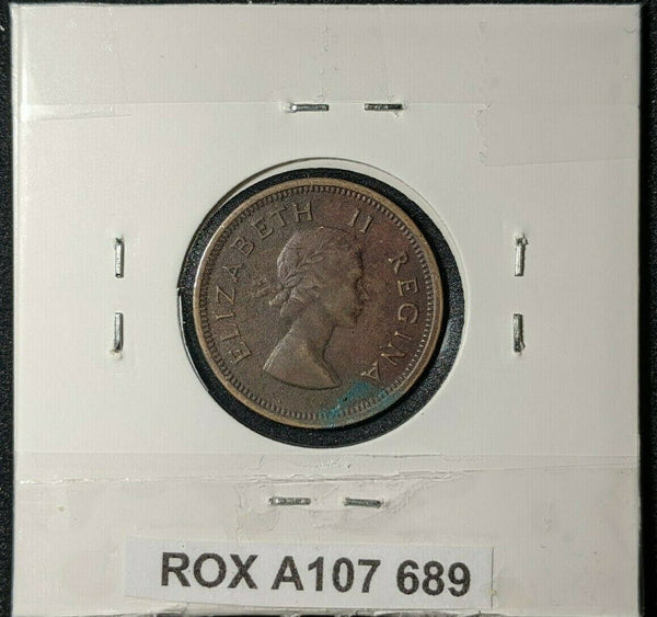 South Africa 1955 Quarter Penny 1/4d KM# 44         #689  #11B