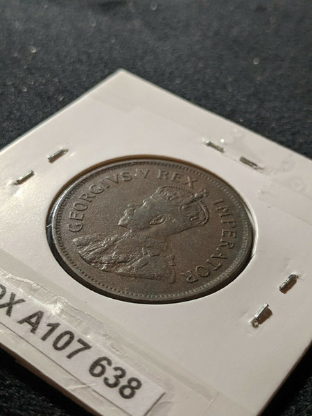 South Africa 1929 Half Penny 1/2d KM# 13.2         #638