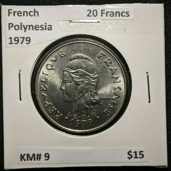 French Polynesia 1979 20 Francs KM# 9       #036