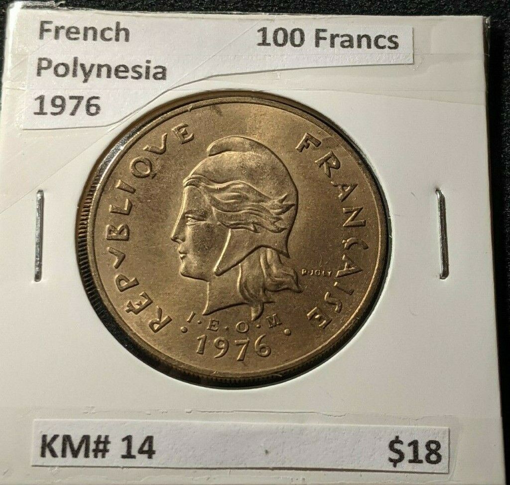 French Polynesia 1976 100 Francs KM# 14       #038