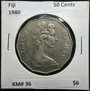 Fiji 1980 50 Cents KM# 36      #030