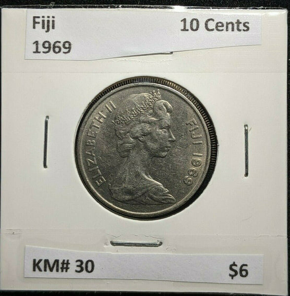 Fiji 1969 10 Cents KM# 30      #779