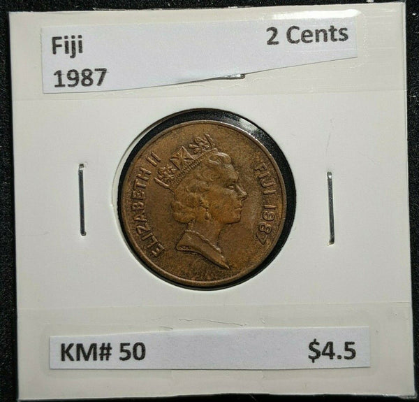 Fiji 1987 2 Cents KM# 50      #783