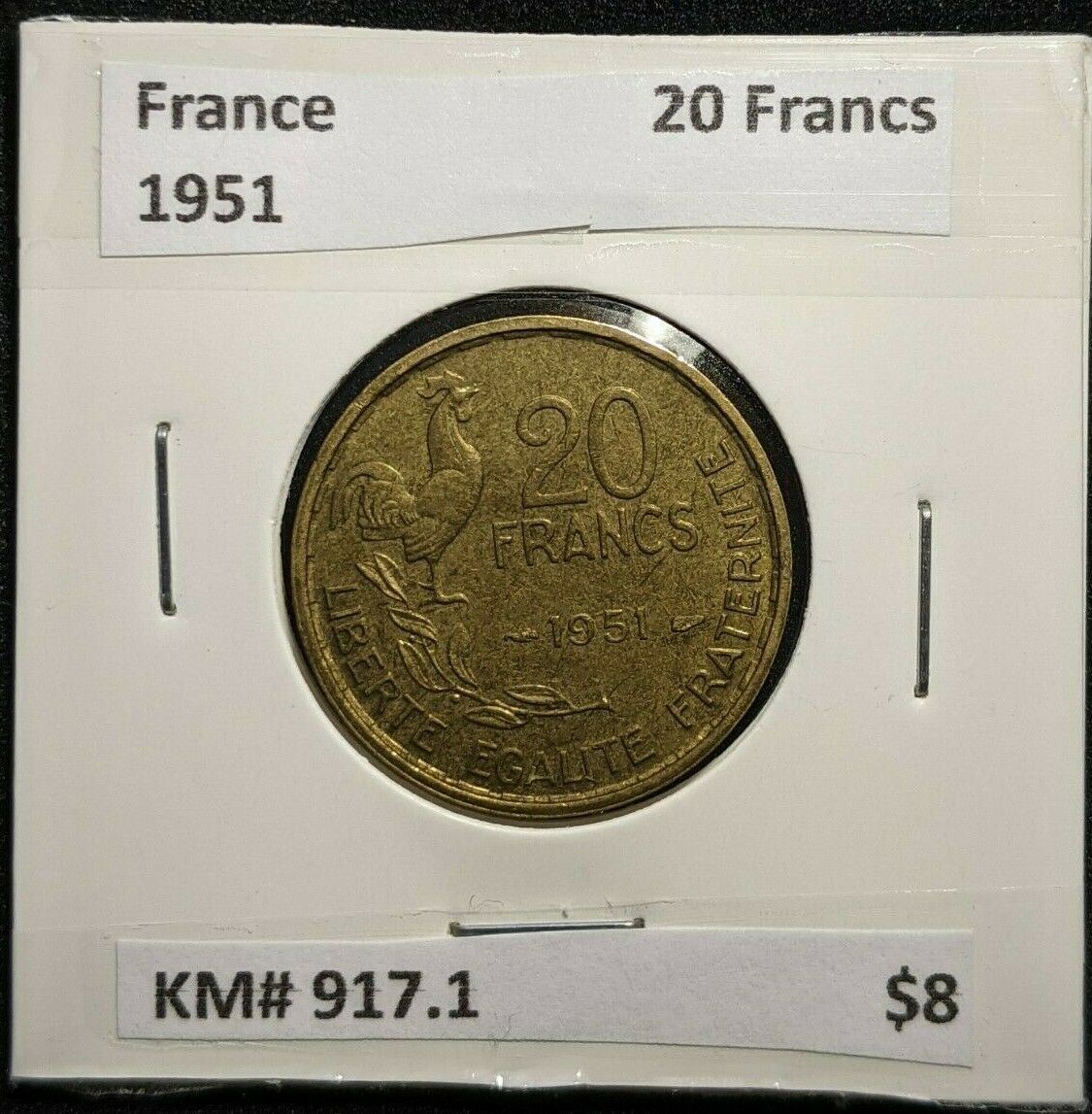 France 1951 20 Francs KM# 917.1      #828