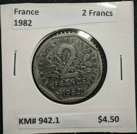 France 1982 2 Francs KM# 942.1      #953