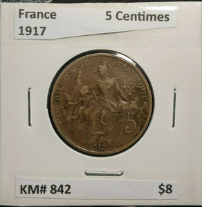 France 1917 5 Centimes KM# 842      #959