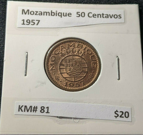 Mozambique 1957 50 Centavos KM# 81  #446   #6C