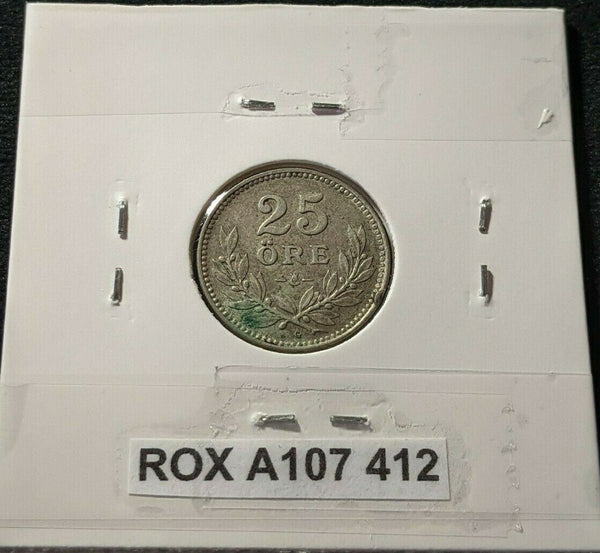 Sweden 1928 25 Ore KM# 785 Rim Damage  #412