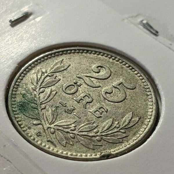 Sweden 1928 25 Ore KM# 785 Rim Damage  #412