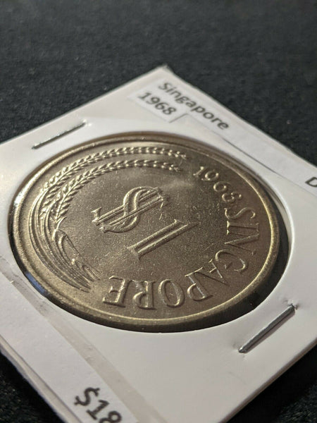 Singapore 1968 Dollar  KM# 6  #332  #11B