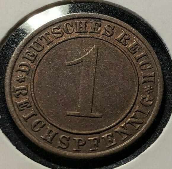 Germany Weimar Republic 1936 A Reichspfennig KM# 37  #864