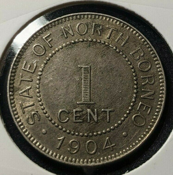 British North Borneo 1904 H Cent 1c KM# 3 Cleaned   #544