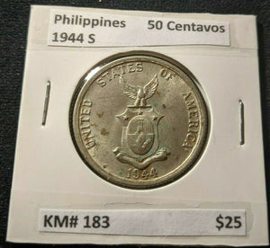 Philippines 1944 S 50 Centavos KM# 183   #758