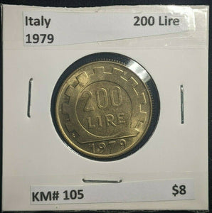 Italy 1979 200 Lire KM# 105   #024