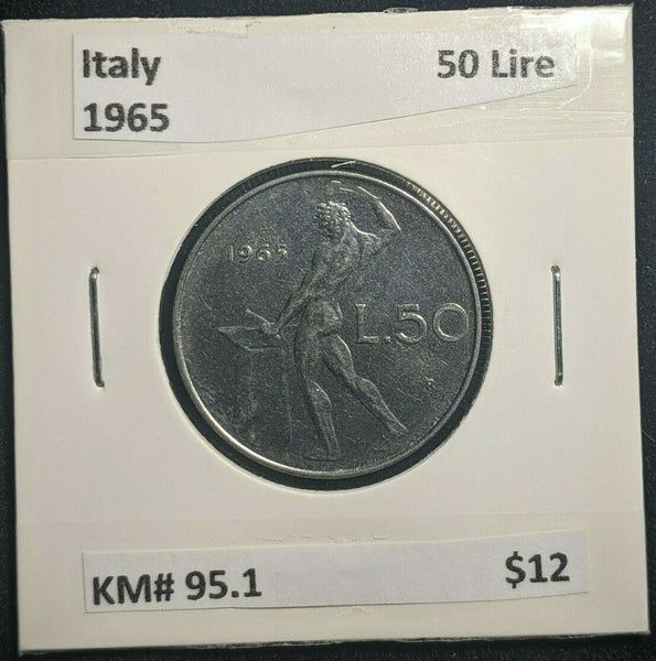 Italy 1965 50 Lire KM# 95.1   #921