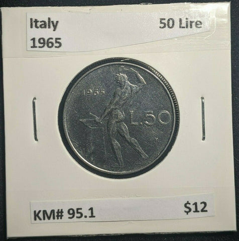 Italy 1965 50 Lire KM# 95.1   #921