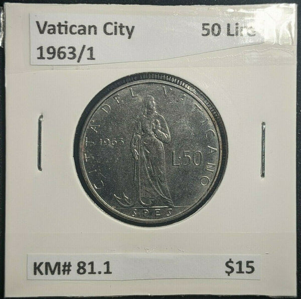 Vatican City 1963/1 50 Lire KM# 81.1   #664   #6C