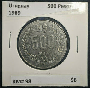 Uruguay 1989 500 Pesos KM# 98   #719