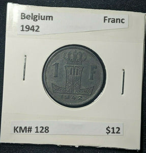 Belgium 1942 Franc KM# 128    #378